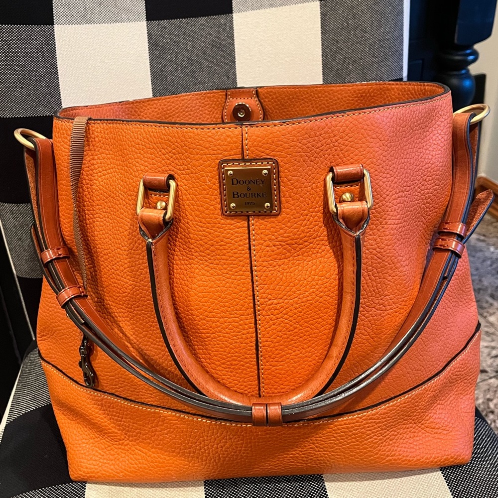 Dooney & Bourke leather bag orange